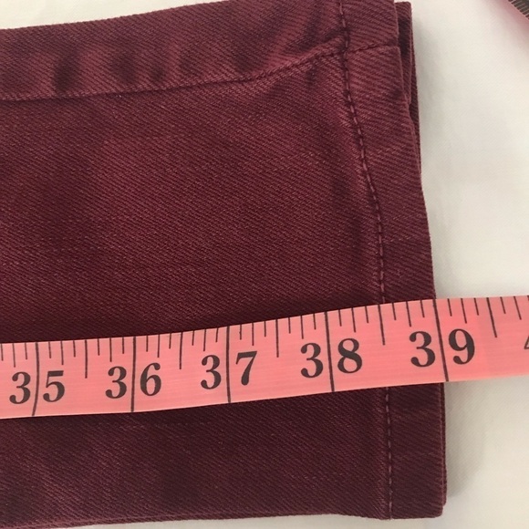 Michael Kors Burgundy Skinny Jeans Pants. Size 2 - Picture 9 of 11